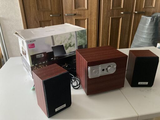 2.1ch ステレオスピーカ 小さい木のスピーカ エレコム MS-W02WCH