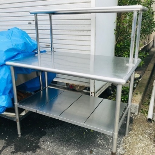 ⭐️業務用⭐️ステンレス　作業台　　上部2段　厨房　キッチン　店舗