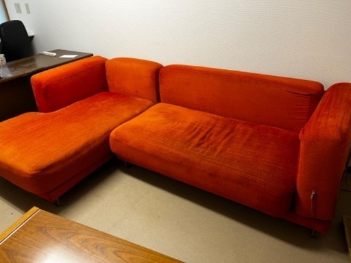 IKEA TYLOSAND 大型L字ソファー オレンジ　売り切り