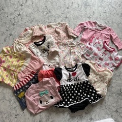 女の子 新生児から1歳まで ロンパース　70-90 まとめて　マ...