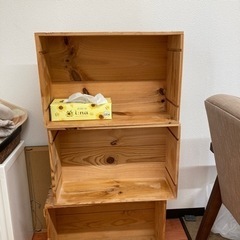 ワイン木箱３つ