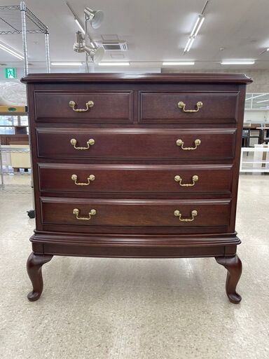 ★ジモティ割あり★ 大塚家具 チェスト ブラウン H81×D45×W75.5 クリーニング済み TJ7113