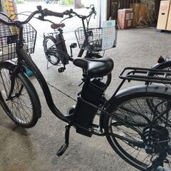 激安★電動アシスト自転車26インチ ブラック アウトレット 　56,800円　大阪府高槻市の画像