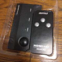 バッファロー HDMI 切替器 3入力1出力 リモコン付 【 Nintendo Switch / PS4 / PS5 メーカー動作確認済み 】 BSAK302 の画像