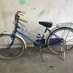 564★岐阜発　ヨコタの自転車/YOKOTA BICYCLE/自転車△22インチ/変速無し/昭和レトロ/サビ傷汚れ有り/劣化有り/走行確認/現状品　R5.10/16★yの画像
