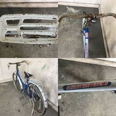 564★岐阜発　ヨコタの自転車/YOKOTA BICYCLE/自転車△22インチ/変速無し/昭和レトロ/サビ傷汚れ有り/劣化有り/走行確認/現状品　R5.10/16★yの画像