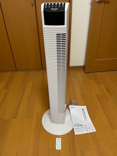 タワー 扇風機 タワーファン リモコン付き　取説付