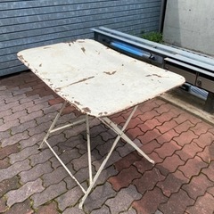 お渡し先決まりました！
アンティークテーブル　アウトドアテーブル...