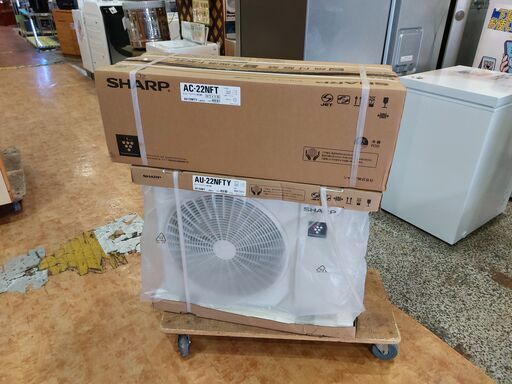 ✨うれしい未使用品✨SHARP AC-22NFT　ルームエアコン主に6畳用 【愛市IJ4-004814-104】