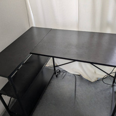 L字型デスク　解体済み　状態良好の画像