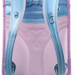 【新品】大人気 女の子ランドセル リボンモデル 高級 パール生地 6年保証 全国送料無料 スクールバック 小学生通学カバン ライトブルー②の画像