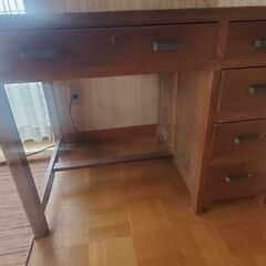 古い手作り机