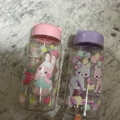 未使用 猫ちゃん　うさちゃん　マグボトル　2個セット