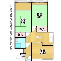 ペット可❗3DK❗️初期費用無料❗️新品エアコン1台設置❗…