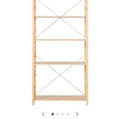 パイン材ユニットシェルフ・８６ｃｍ幅・大　棚　無印良品の画像
