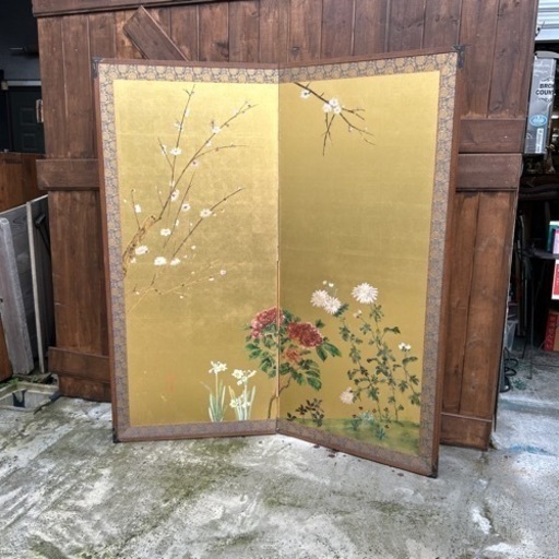 在銘　銘入　屏風
