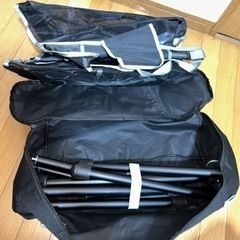 【人気商品】ハンモックチェア アウトドアチェア ロッキングチェア コンパクト ハイバック 折りたたみ 組立簡単　12-6-6の画像