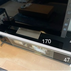【受付終了】【美品】テレビ台（黒•超頑丈）
