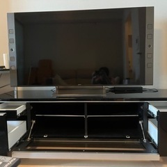 【受付終了】【美品】テレビ台（黒•超頑丈）の画像