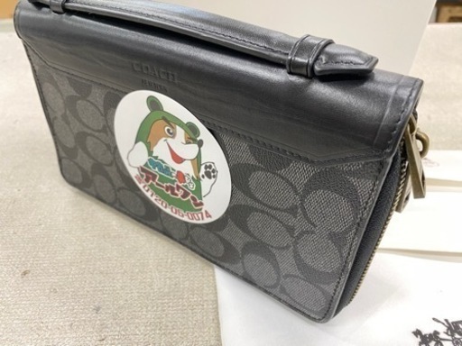 ?入荷!【ブランド】男性用COACH  オーガナイザー  ダブルジップ【ブランド品高価買取アールワン田川】