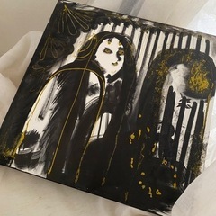 絵画  抽象画  現代アート  ブラック  キャンバス
 