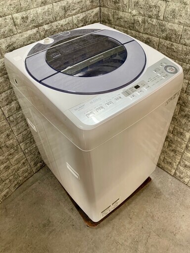 大阪送料無料★3か月保障付き★洗濯機★2019年★シャープ★8.0kg★ES-GV8C-S★S-15