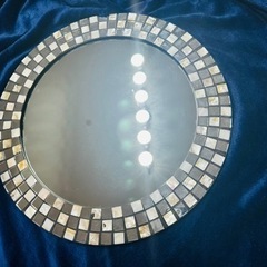 【美品】シェルミラー（黒）（40センチ）