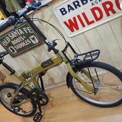 ほぼ未使用◆ジープ JEEP JE-206G 2024年購入 折り畳み自転車 20インチ 6段変速◆の画像