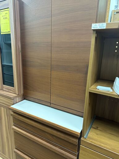 お値下げいたしました【U2053】★木目 キッチンボード ブラウン