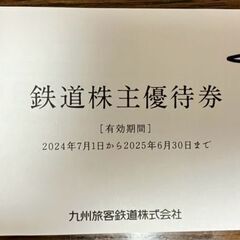 JR九州1日乗車券　株主優待の画像