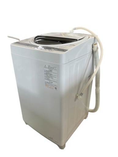 NO.1556 【2020年製】 TOSHIBA 全自動洗濯機 AW-6G9 6kg 家電 生活家電 洗濯機