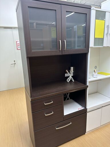 お値下げいたしました【U2058】スリムレンジボード ニトリ ブラウン