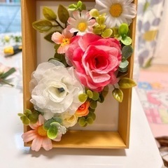 オーダーメイド フラワーリース 写真立て - その他