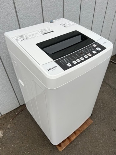 ■全自動洗濯機 5.5kg Hisense HW-T55C■ハイセンス 2019年製 単身向け洗濯機 1人用縦型洗濯機