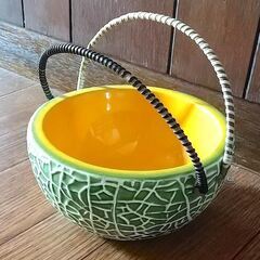 メロン型バスケット（食器）中古品　1000円