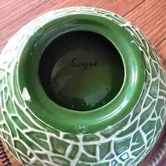 メロン型バスケット（食器）中古品　1000円の画像