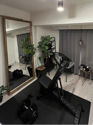 ダンベル40kg×2個、ベンチ、防音マット