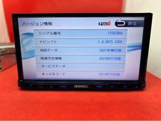 美品⭐︎KENWOOD フルセグ　MDV-L502 2023地図　新品バックカメラ