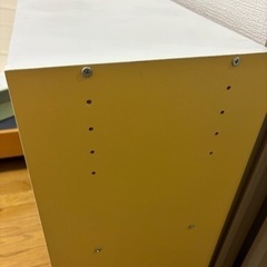 家具 収納家具 カラーボックス　イエローの画像