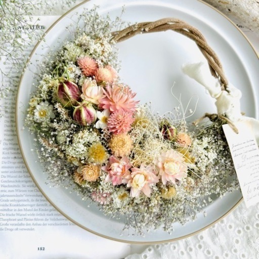 リース　ドライフラワー　ガーデニング