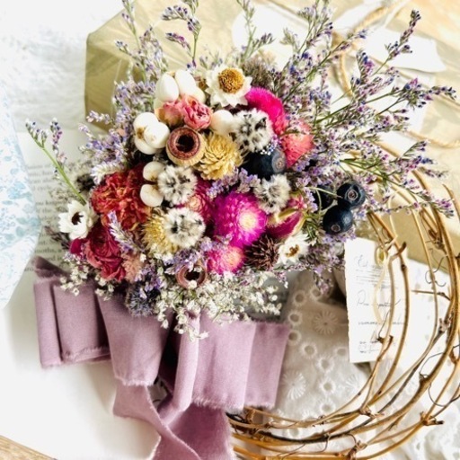 リース　ドライフラワー　tpgjm