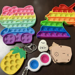 【中古】ポップイットセット【おもちゃ　プッシュポップ　ゲーム　キーホルダー】の画像