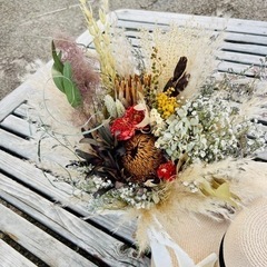 スワッグ　ドライフラワーの画像