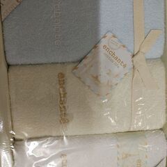 【新品・未使用】enchanteアンシャンテ　タオルセット 綿100%の画像