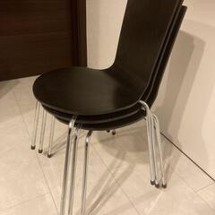 コクヨ　ダイニングチェア　スタッキングチェア　ダークブラウン　CK-M2000 の画像