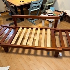 お話し中　セミシングル　リクライニング　ベッドフレーム