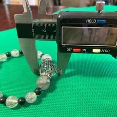 17.5mm大玉 ブラックルチルクォーツのブレスレット　リメイク パワーストーンの画像