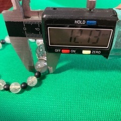 17.5mm大玉 ブラックルチルクォーツのブレスレット　リメイク パワーストーンの画像