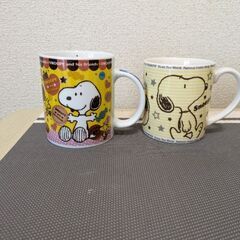 スヌーピー、マグカップ2点とレンゲ　マグカップ２点追加しました。の画像