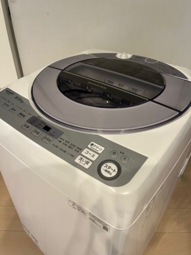 シャープ全自動電気洗濯機　8k　ES GV8S 2019